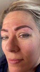 Eyebrow Tattoo result by Wink Permanent Makeup and Lashes in Plover, WI