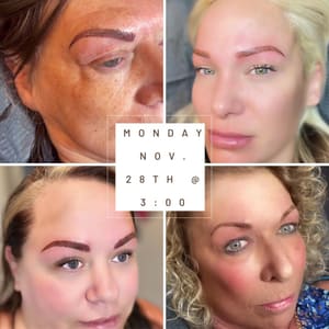 Eyebrow Tattoo result by Wink Permanent Makeup and Lashes in Plover, WI