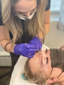 Eyebrow Tattoo result by Wink Permanent Makeup and Lashes in Plover, WI