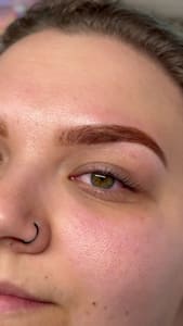 Eyebrow Tattoo result by Within Skin Studio in Raleigh, NC