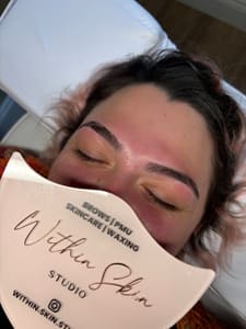 Eyebrow Tattoo result by Within Skin Studio in Raleigh, NC