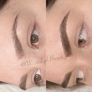 Eyebrow Tattoo result by Wizard of Brows Microblading & Eyelash Lift San Diego in La Mesa, CA