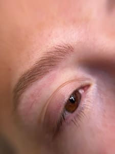 Eyebrow Tattoo result by Woke Up Like This, cosmetic tattooing in Raleigh, NC