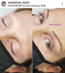Eyebrow Tattoo result by WOW BROW by Karin in Mahopac, NY