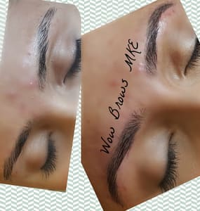 Eyebrow Tattoo result by Wow Brows MKE in West Allis, WI