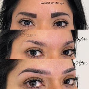Eyebrow Tattoo result by WOW Brows Studio in Lexington, KY