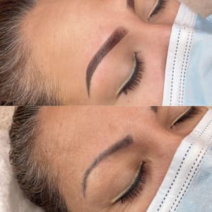 Eyebrow Tattoo result by Wow lash and brow ACADEMY in Spring, TX