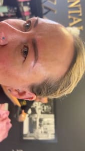 Eyebrow Tattoo result by Xantal Beauty Studio in Harlingen, TX