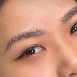 Eyebrow Tattoo result by Xena's Beauty Lab — Permanent Makeup & Esthetic Studio in Bakersfield, CA