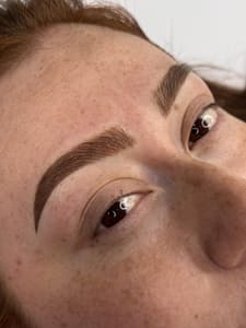 Eyebrow Tattoo result by XO Aesthetics Inc in San Antonio, TX