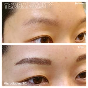 Eyebrow Tattoo result by Yeana Beauty in Los Angeles, CA