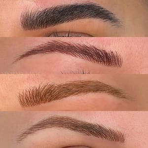 Eyebrow Tattoo result by Yeksenia Santos Cosmetic Tattoo Artistry in Alexandria, VA