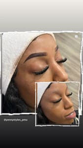 Eyebrow Tattoo result by Yennystyles in Los Angeles, CA