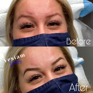 Eyebrow Tattoo result by Yesiam Studio in Stockton, CA