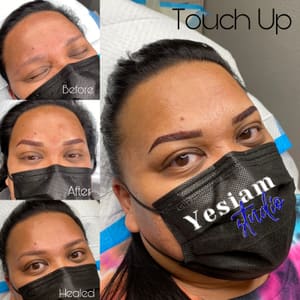 Eyebrow Tattoo result by Yesiam Studio in Stockton, CA