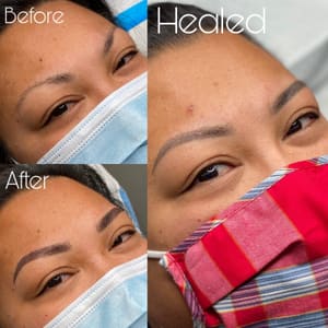 Eyebrow Tattoo result by Yesiam Studio in Stockton, CA