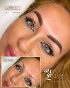 Eyebrow Tattoo result by Yl Permanent Make Up in Miami Beach, FL