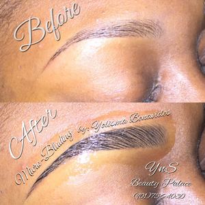 Eyebrow Tattoo result by YNS Beauty Palace in Memphis, TN