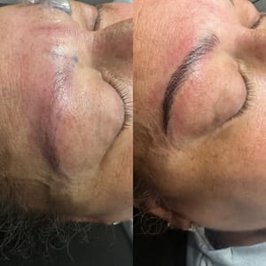 Eyebrow Tattoo result by Yokshi ink and brows in Rochester, NY
