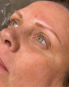 Eyebrow Tattoo result by Youthfully You Aesthetics & Wellness LLC in Bartlesville, OK