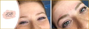 Eyebrow Tattoo result by Zara Beauty Spa in Utica, MI