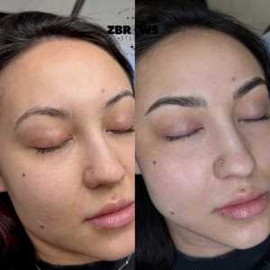 Eyebrow Tattoo result by Zbrows studio in San Jose, CA