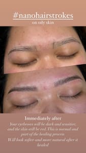 Eyebrow Tattoo result by Zbrows studio in San Jose, CA