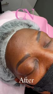 Eyebrow Tattoo result by Zen Nails & Beauty in Bowie, MD