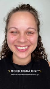 Eyebrow Tattoo result by Zeta Cosmetic Tattoo in Brooklyn, NY