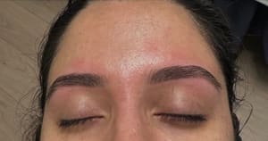 Eyebrow Tattoo result by ZGlam Beauty Salon and Spa in Frisco, TX