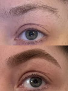Eyebrow Tattoo result by Zhin Beauty in San Antonio, TX