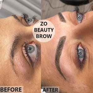 Eyebrow Tattoo result by ZO Beauty Brow, LLC - eyebrow, microblading, ombre brows, permanent cosmetics, PMU, permanent eyeliner, CLICK WEBSITE TO BOOK in Glen Allen, VA