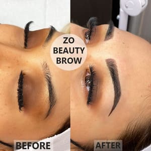 Eyebrow Tattoo result by ZO Beauty Brow, LLC - eyebrow, microblading, ombre brows, permanent cosmetics, PMU, permanent eyeliner, CLICK WEBSITE TO BOOK in Glen Allen, VA