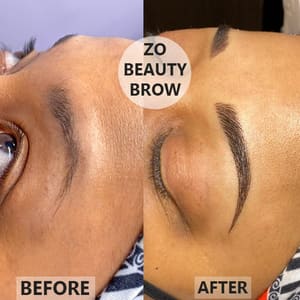Eyebrow Tattoo result by ZO Beauty Brow, LLC - eyebrow, microblading, ombre brows, permanent cosmetics, PMU, permanent eyeliner, CLICK WEBSITE TO BOOK in Glen Allen, VA