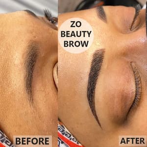 Eyebrow Tattoo result by ZO Beauty Brow, LLC - eyebrow, microblading, ombre brows, permanent cosmetics, PMU, permanent eyeliner, CLICK WEBSITE TO BOOK in Glen Allen, VA