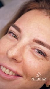Eyebrow Tattoo result by Zolotova Permanent Makeup Center in Miami, FL