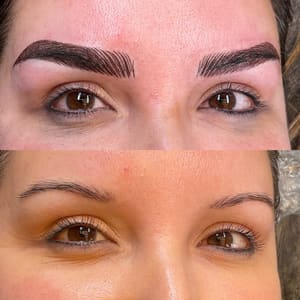 Eyebrow Tattoo result by Zoom Makeup & Brow Studio in Mission, TX