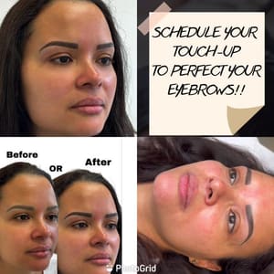Eyebrow Tattoo result by Zuheyl Gonzalez Studio in Kissimmee, FL