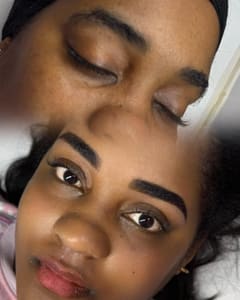 Eyebrow Tattoo result by Zule Lux Brows LLC in West Allis, WI