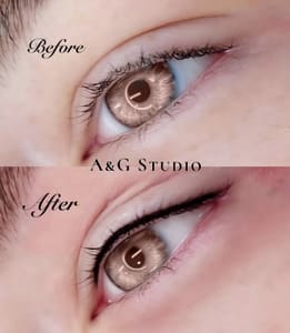 Eyeliner Tattoo result by A&G Studio in Van Nuys, CA