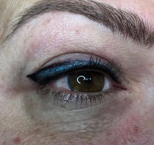 Eyeliner Tattoo result by Aahsome Salon and Permanent Makeup in Rancho Cucamonga, CA