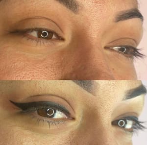 Eyeliner Tattoo result by ABA Studios in Pasadena, TX