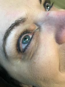 Eyeliner Tattoo result by About Face Inc. - Robin Hays, CPCP in Chattanooga, TN