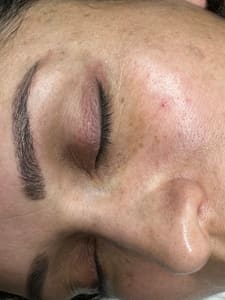 Eyeliner Tattoo result by Adriana Calvi Aesthetics in Coconut Creek, FL