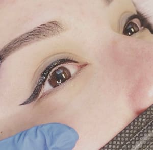 Eyeliner Tattoo result by Aesthetics by Ashley in Ukiah, CA