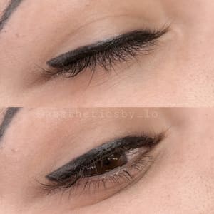 Eyeliner Tattoo result by Aesthetics & PMU by Lo in Loveland, CO