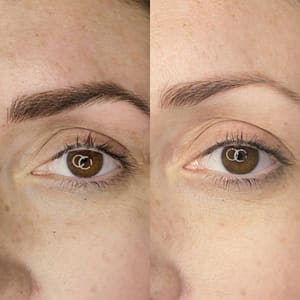 Eyeliner Tattoo result by Agnes Knows Brows in Naperville, IL