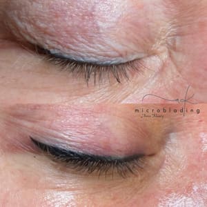 Eyeliner Tattoo result by AK Microblading LLC in Midland, MI
