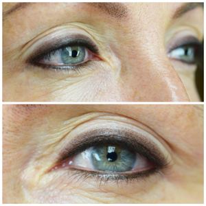 Eyeliner Tattoo result by Alba's Permanent Cosmetic Artistry in Midland, TX