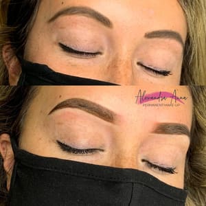 Eyeliner Tattoo result by Alexandra Anna PMU / Chicago Ombré Powder Brows in Chicago, IL